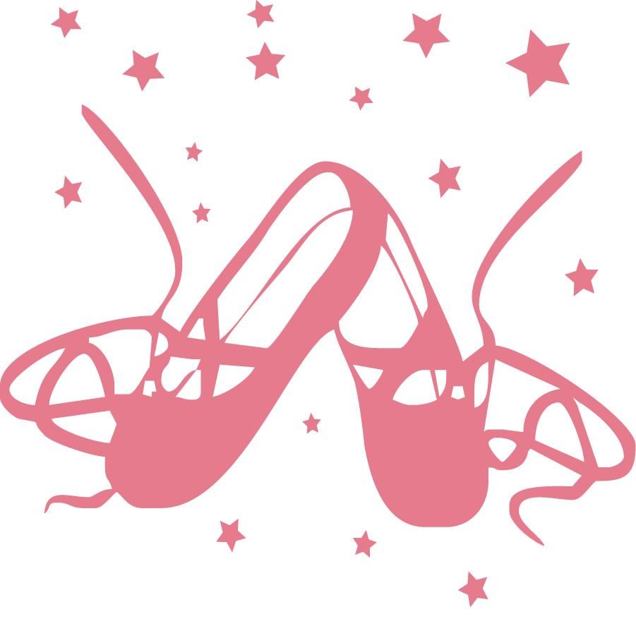 Stickers chaussons de danse roses - RETIF